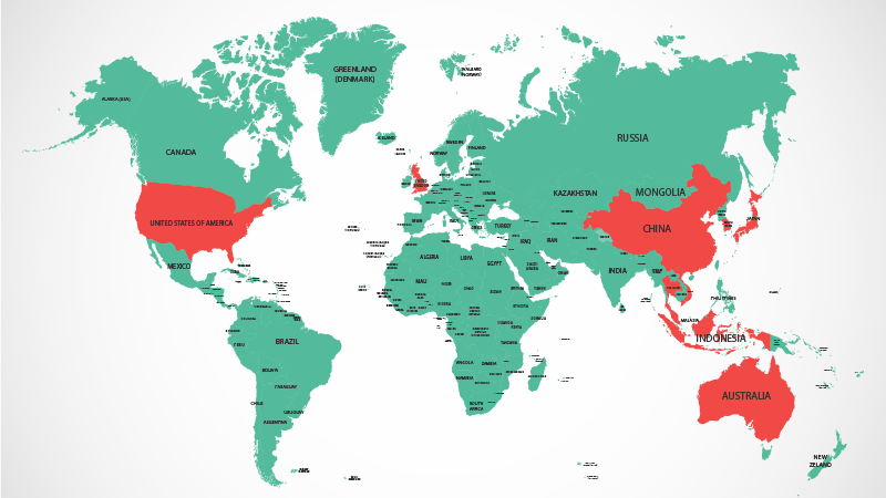 partnerships world map